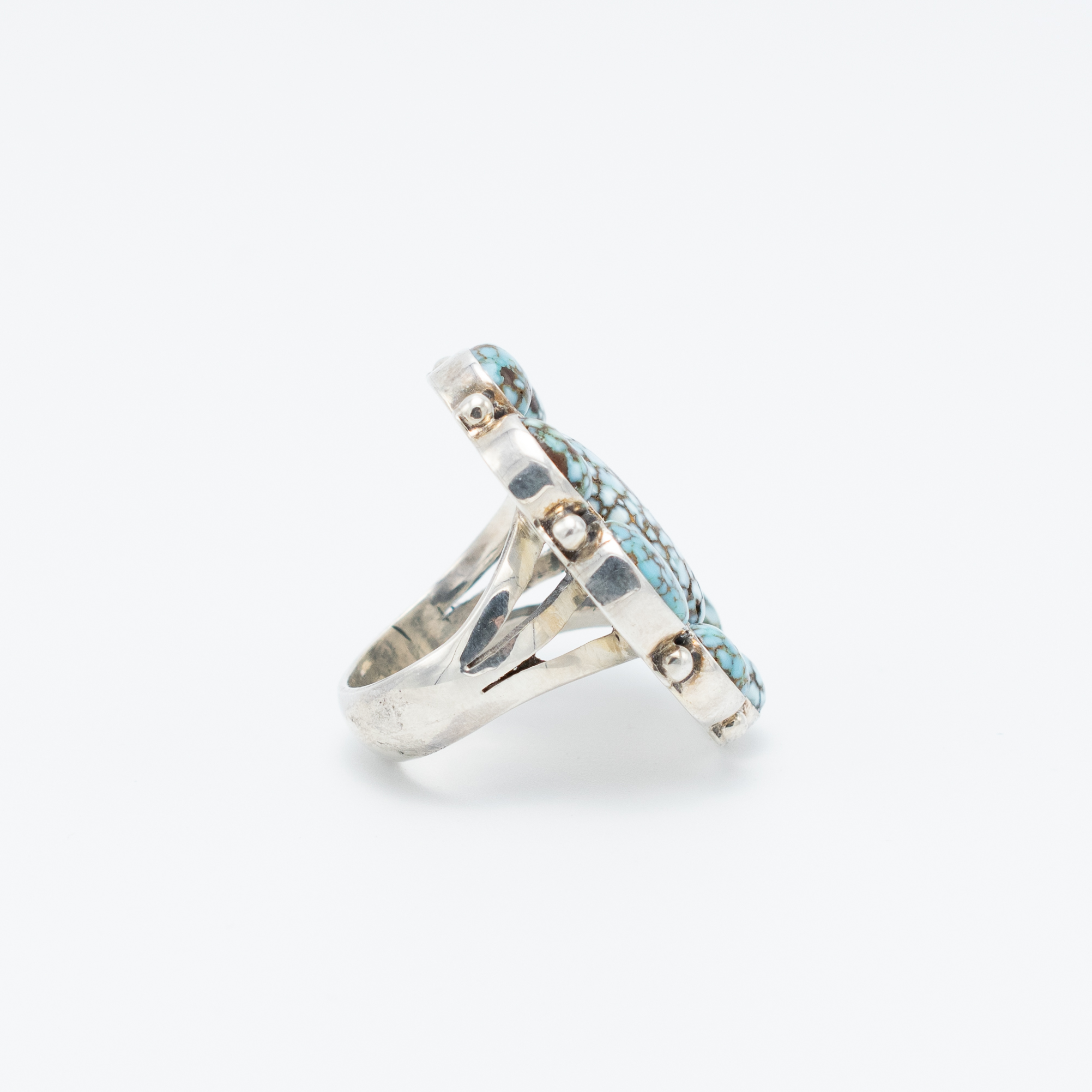 Timberline Turquoise Cluster Ring | Silver Sun